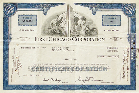 «First Chicago Corporation»